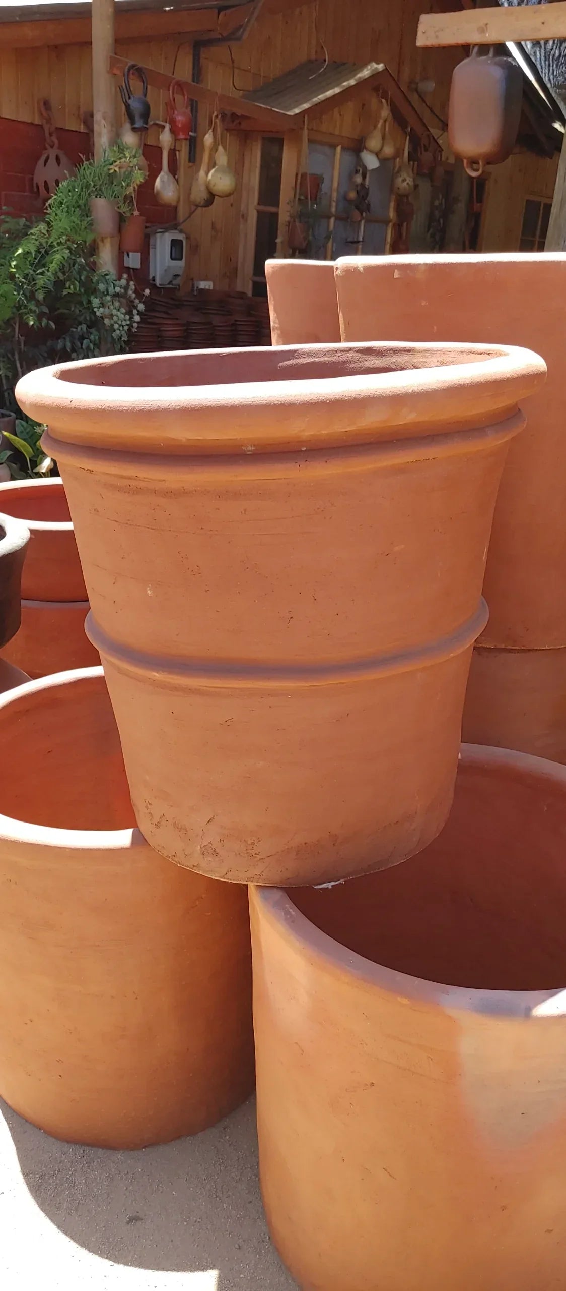 Macetero De Greda 60x60cm de Gran Tamaño.