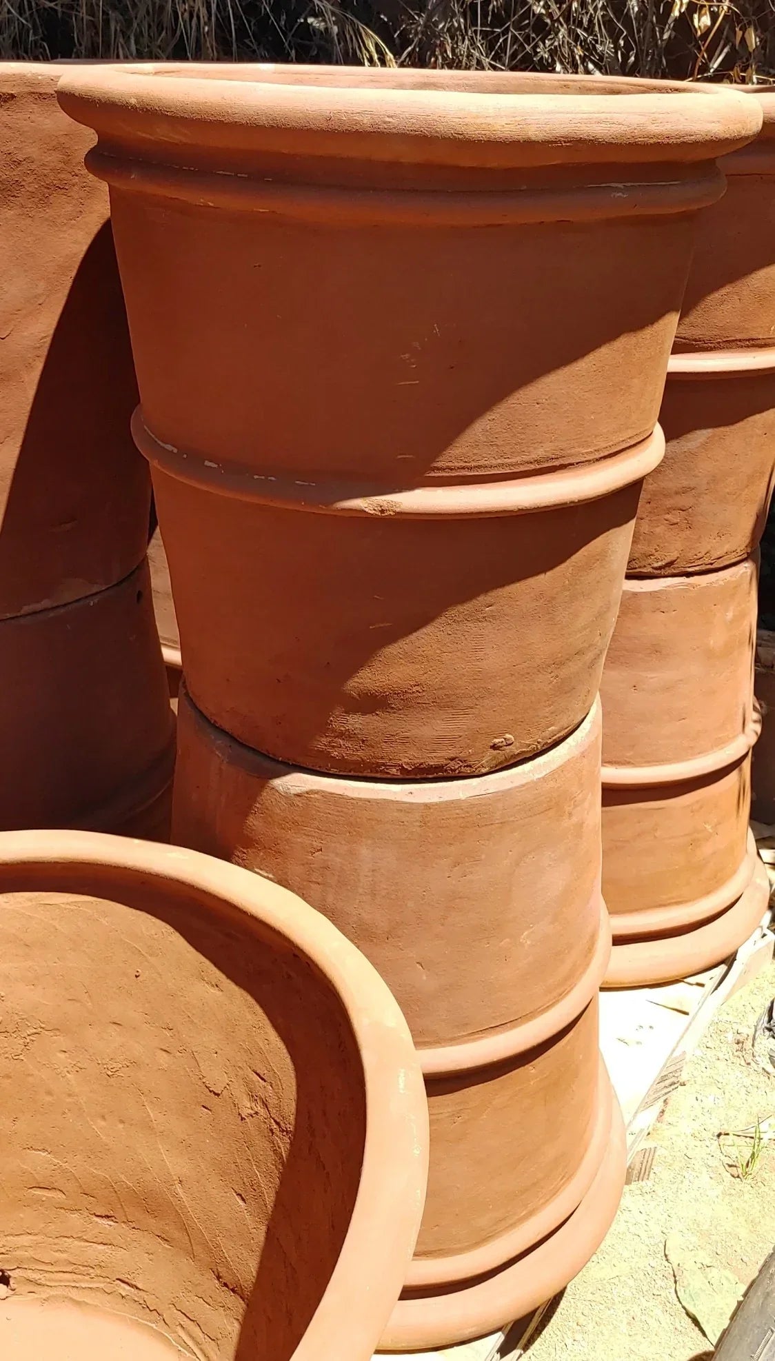 Macetero De Greda 60x60cm de Gran Tamaño.