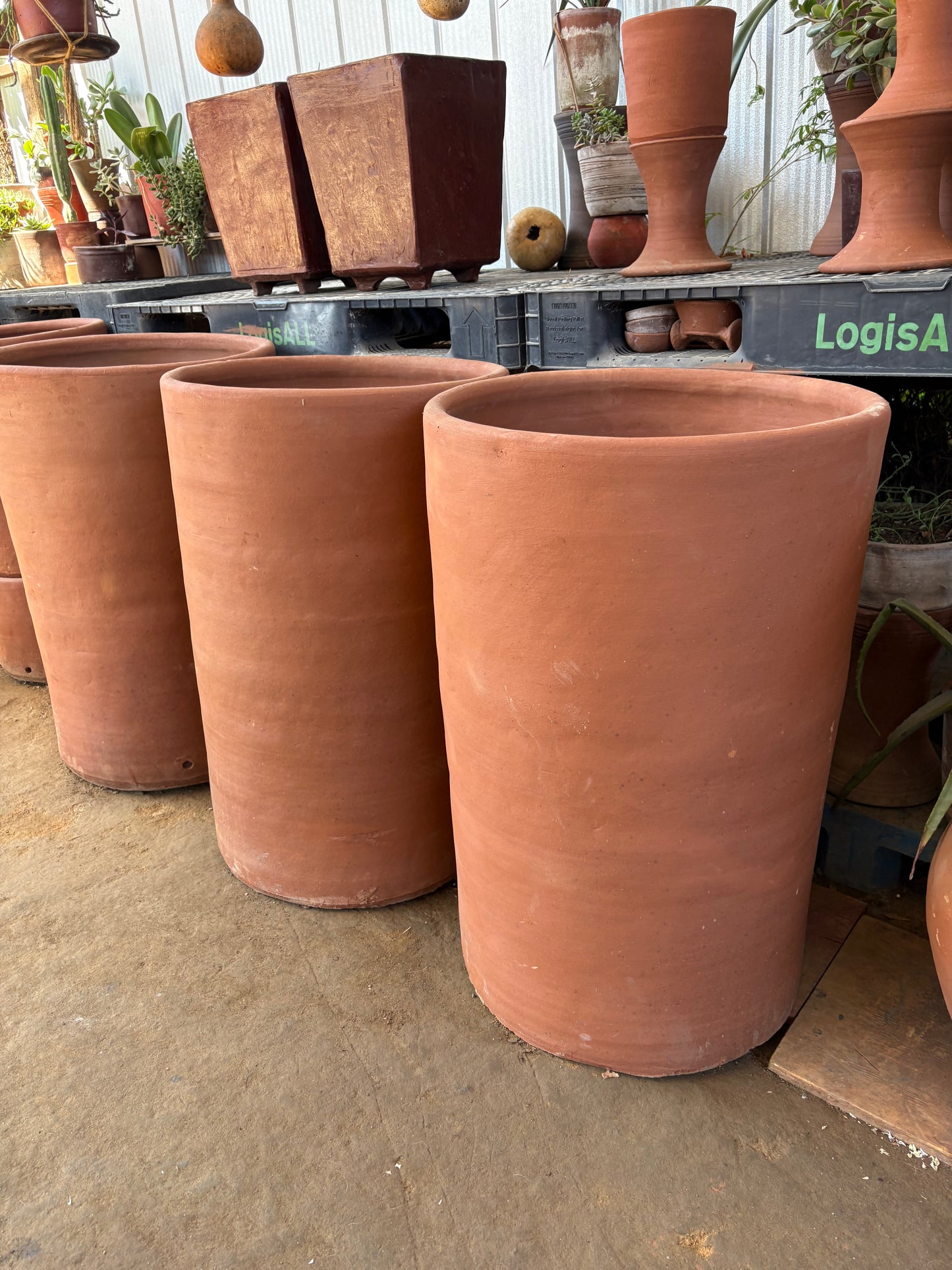 Macetero De Greda 90x60cm de Gran Tamaño.