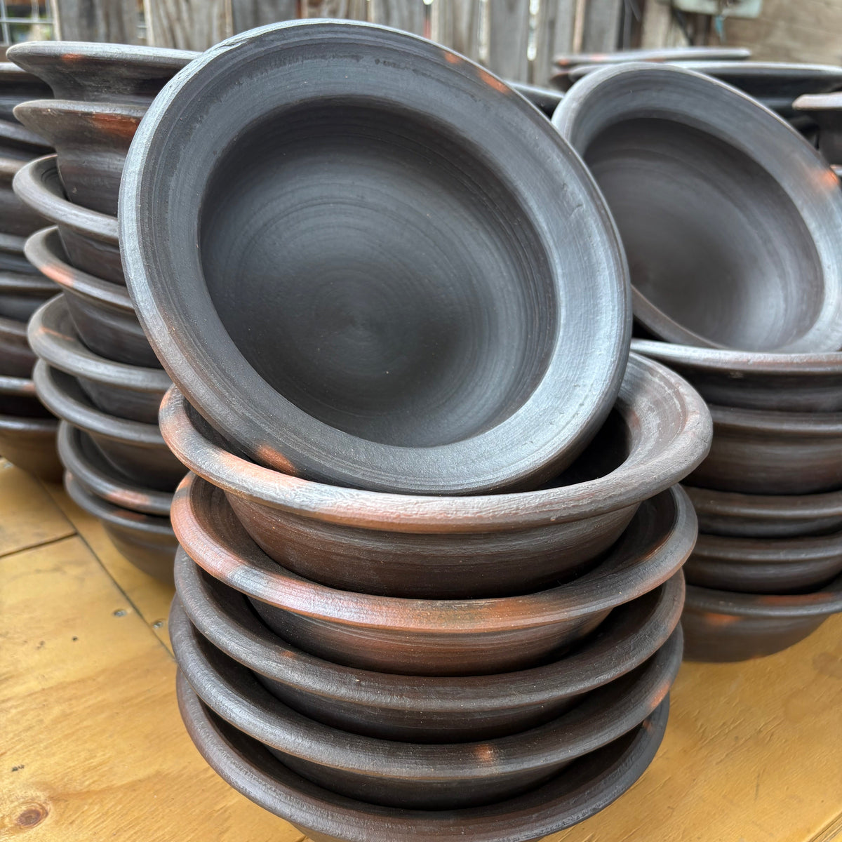 Platos Hondos de Greda 20cm, Pack 6 Unidades
