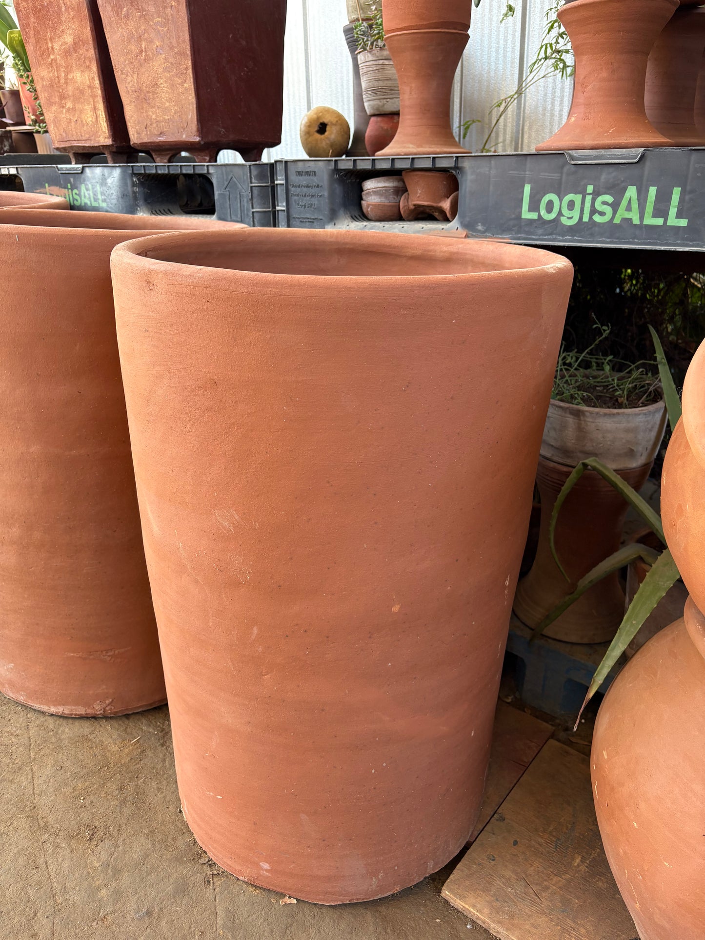 Macetero De Greda 90x60cm de Gran Tamaño.