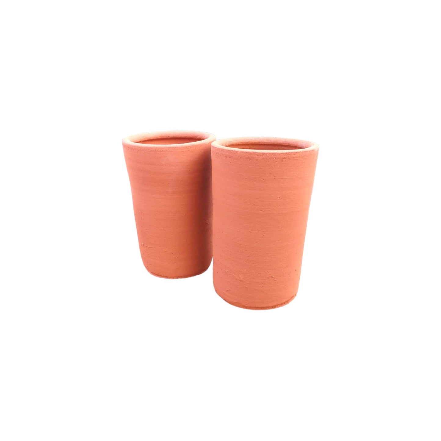Maceta de Greda Modelo Tubo 25x15cm "Pack 2 Unidades"
