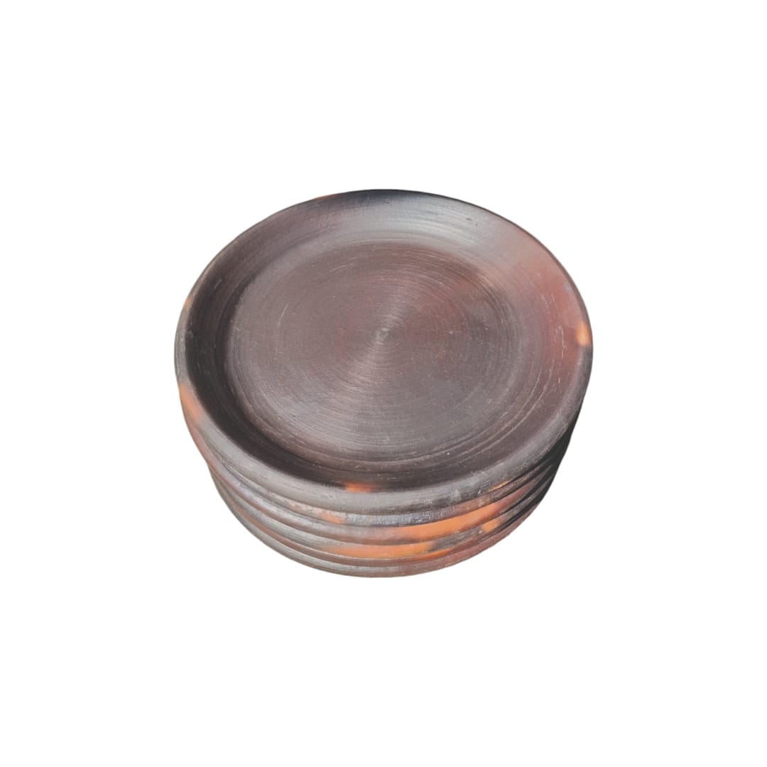Platos Bajos de Greda 23cm, Pack 6 Unidades