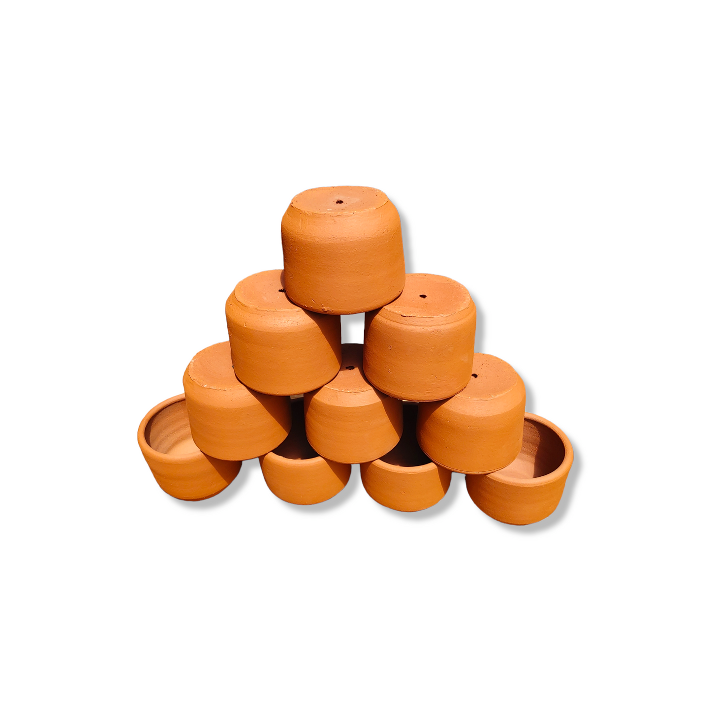 Macetas De Greda 10x10 "Pack 10 Unidades"