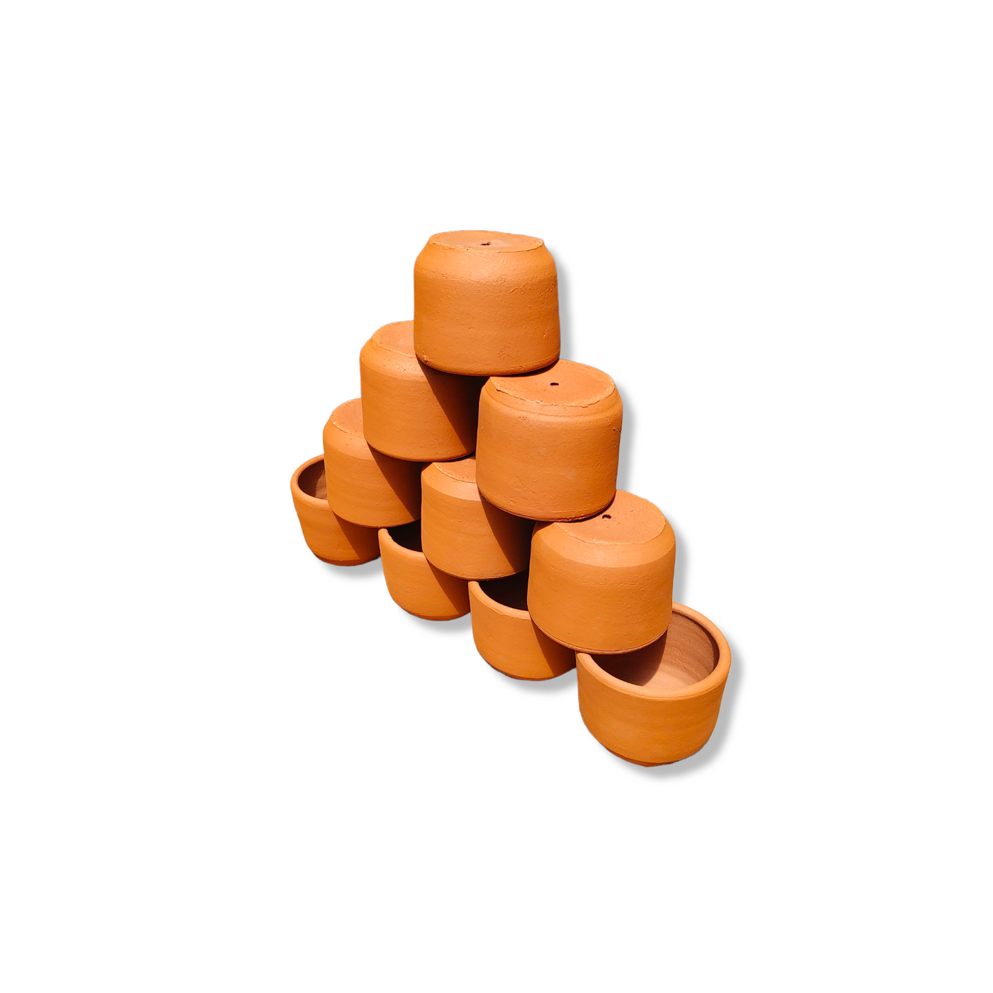 Macetas De Greda 10x10 "Pack 10 Unidades"
