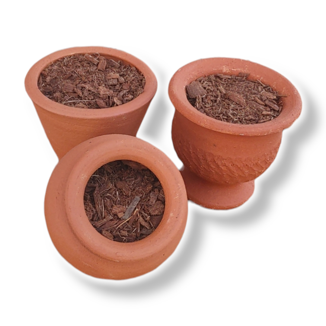 Macetas de Greda (Modelo Tinajas) "Pack 10 unidades".